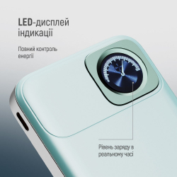 ������������� ��������� ������� ColorWay 15W MagSafe & Watch Wireless 10000mAh Aquamarine (CW-PB100LPA2MT-WPDD) - �������� 12