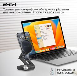 Держатель для смартфона магнитный Promate VersaMount Black - Картинка 2