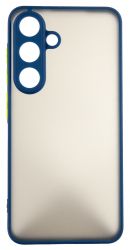 Чeхол-накладка Dengos Matt для Samsung Galaxy S25 SM-S931 Blue (DG-KM-142) + защитное стекло - Картинка 2