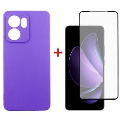 �����-�������� Dengos ��� Oppo Reno 13F Violet Full Glue (DG-KM-151) + ������� ����