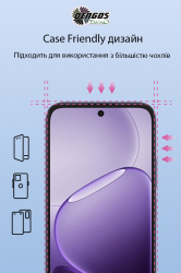 �������� ������ Dengos ��� Oppo A6x/A6k/A6 4G Black Full Glue (DG-TG2P-95) 2 ��. - �������� 3