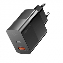 ������� �������� ���������� Essager Pinchen 33W USB A + TYPE C Black (ECTAC-PCB01-P)