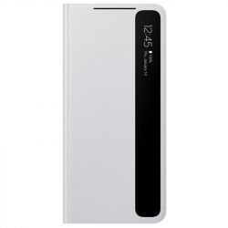 Чехол-книжка Samsung Smart Clear View Cover для Samsung Galaxy S21 Ultra SM-G998 Light Gray (EF-ZG998CJEGRU) - Картинка 4