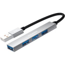 USB-��� Essager Fengyang 4 in 1 Splitter USB-A (EHBA04-FY10-P)