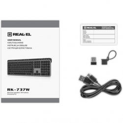 ��������� ���������� REAL-EL RK-737W Black/Grey - �������� 6