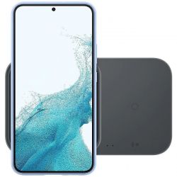 Бездротовий зарядний пристрій з блоком живлення Samsung EP-P5400 Wireless Charger Duo 15W Black (EP-P5400TBRGRU) - Картинка 2