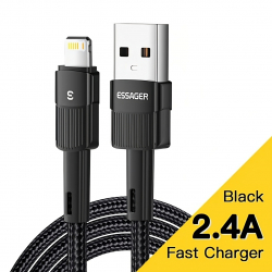 ������ Essager Star USB - Ligthning (M/M), 1 � Black (EXCL-XC01)