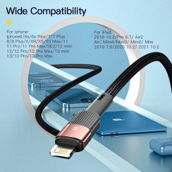 Кабель Essager Star USB - Ligthning (M/M), 1 м Black (EXCL-XC01) - Картинка 7