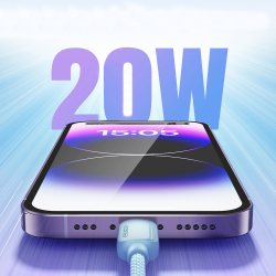 ������ Essager Breeze USB Type-C - Ligthning (M/M), 20W, 1 � Blue (EXCTL-WL03-P)
