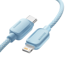 Кабель Essager Breeze USB Type-C - Ligthning (M/M), 20W, 1 м Blue (EXCTL-WL03-P) - Картинка 4