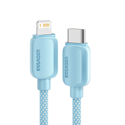 Кабель Essager Breeze USB Type-C - Ligthning (M/M), 20W, 1 м Blue (EXCTL-WL03-P) - Картинка 5
