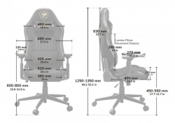 Кресло для геймеров Cougar Explore Royal F Gray - Картинка 10