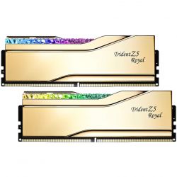     DDR5 32GB (2x16GB) 6400 MHz Trident Z5 Royal Gold G.Skill (F5-6400J3039G16GX2-TR5G)
