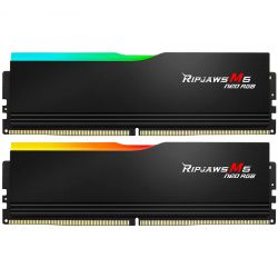     DDR5 32GB (2x16GB) 6000 MHz Ripjaws M5 Neo RGB Matte Black G.Skill (F5-6000J3636F16GX2-RM5NRK)