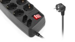 Фільтр живлення REAL-EL RS-10 Protect 5m Black - Картинка 5