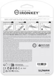 Флеш-накопитель USB3.2 128GB Kingston IronKey Keypad 200 Type-C Blue (IKKP200C/128GB) - Картинка 7