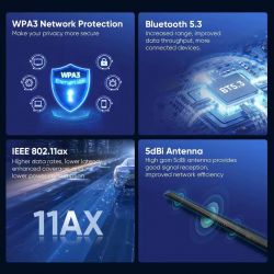   Fenvi FU-AX900T Wi-Fi 6, Bluetooth 5.3 Dual Band 2.4G 5G -  2