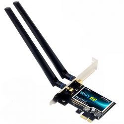   PCI-E x1, Fenvi FV-AX5400, WiFi 6E ( 5374 Mbps), Bluetooth 5.3, Intel AX210, 2  
