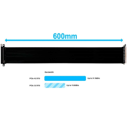 ������ Lian Li PCIe 4.0 Riser Cable 600mm Black (G89.PW-PCI-4-60X) - �������� 2