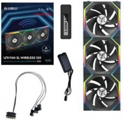  Lian Li Uni Fan SL Wireless 120-3 Reverse Blade Black (G99.12RSL1W3B.00)