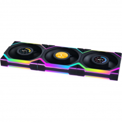 ���������� Lian Li Uni Fan SL Wireless LCD 120-3 Reverse Black (G99.12RSLLCD1W3B.00) - �������� 2