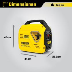 Генератор газобензиновый инверторный Champion 2.2 кВт (92001i-DF-EU) - Картинка 5
