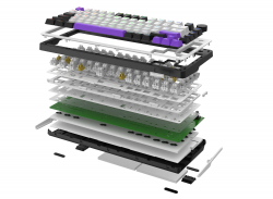 ���������� Hator Hellyberry HK75 White/Violet - �������� 5