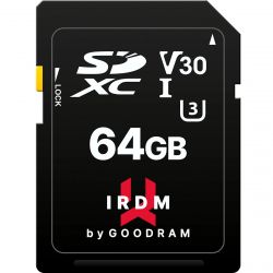 ����� ���`��i SDXC  64GB UHS-I/U3 Class 10 Goodram IRDM S3A0 R100/W40MB/s (IR-S3A0-0640R12)
