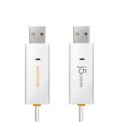 ������� J5create USB-A/USB-A (M/M), 1.8 �, White (JUC400-N)