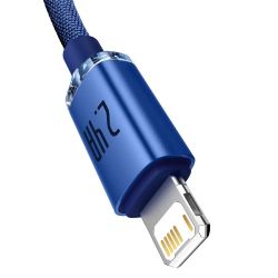 ������ Baseus Crystal Shine USB - Lightning, 2.4A, 2� Blue (CAJY000103) - �������� 4