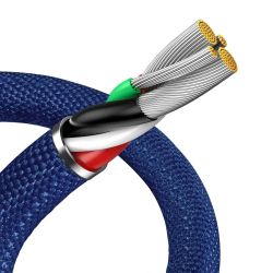 ������ Baseus Crystal Shine USB - Lightning, 2.4A, 2� Blue (CAJY000103) - �������� 6