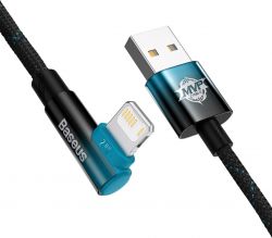 Кабель Baseus MVP 2 USB - Lightning, 2.4A, 2м Black/Blue (CAVP000121) - Картинка 2