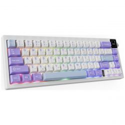 Клавіатура бездротова Ajazz AK650 Flying Fish Switch Purple (AK650-FF-PWB) - Картинка 4
