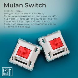 ��������� ���������� Epomaker EP64 60% Mulan Switch Hot-Swap (2.4G/BT/USB) RGB UA Black (EP64-B-M) - �������� 14