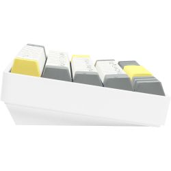 Клавіатура бездротова Epomaker EP64 60% Mulan Switch Hot-Swap (2.4G/BT/USB) RGB UA White (EP64-W-M) - Картинка 3