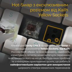 Клавиатура Ducky One 3 Cherry MX Speed Silver UA USB Matcha Cream (DKON2108-PUAPXМAEGGC1) - Картинка 11