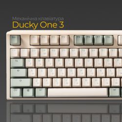 Клавиатура Ducky One 3 Cherry MX Speed Silver UA USB Matcha Cream (DKON2108-PUAPXМAEGGC1) - Картинка 3