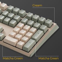 Клавиатура Ducky One 3 Cherry MX Speed Silver UA USB Matcha Cream (DKON2108-PUAPXМAEGGC1) - Картинка 5