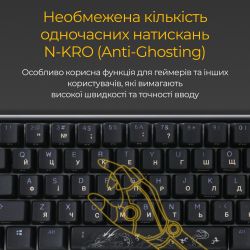 Клавиатура Ducky One 3 SF Cherry MX Red RGB UA USB Black (DKON2167ST-RUAPXCLAWSC1) - Картинка 8