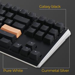 Клавиатура Ducky One 3 TKL Cherry MX Blue RGB UA USB Black (DKON2187ST-CUAPXCLAWSC1) - Картинка 6