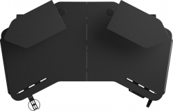 Компьютерный стол Anda Seat Shadow Warrior Black (AD-D-DD1-1600L-02-B) - Картинка 4