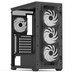 Корпус AeroCool D501A-G-BK-v2 (ACCM-DS01043.11) Black без БП - Картинка 2