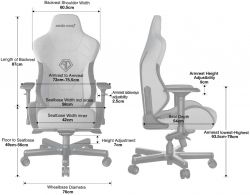 Кресло для геймеров Anda Seat T-Pro 2 Size XL Black (AD12XLLA-01-B-F) - Картинка 16