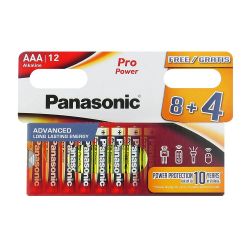  Panasonic Pro Power AAA/LR03 BL 12(8+4)
