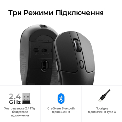 Миша бездротова Keychron M3 WL Black (M3-A23) - Картинка 8