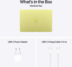 Ноутбук Apple MacBook Neo 13" A18 Pro 8/256GB 2026 (MHFD4UA/A) Citrus - Картинка 9