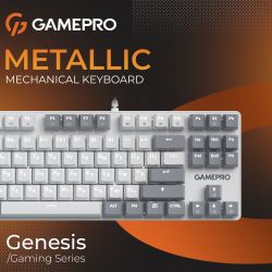 Клавіатура GamePro Genesis Metallic MK110W Outemu Red Swithes USB White - Картинка 7