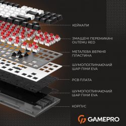 ���������� ��������� ��������� GamePro Genesis Joker Pro (MK124G) 87% Red switches - �������� 14