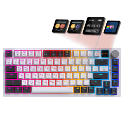 ��������� ���������� GamePro Asgard Valhalla QLAB Sakura Switch White With Display (MK160-W-D-QS-PRO)