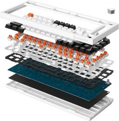 Клавіатура бездротова GamePro Asgard Valhalla MK160W Pro White - Картинка 2